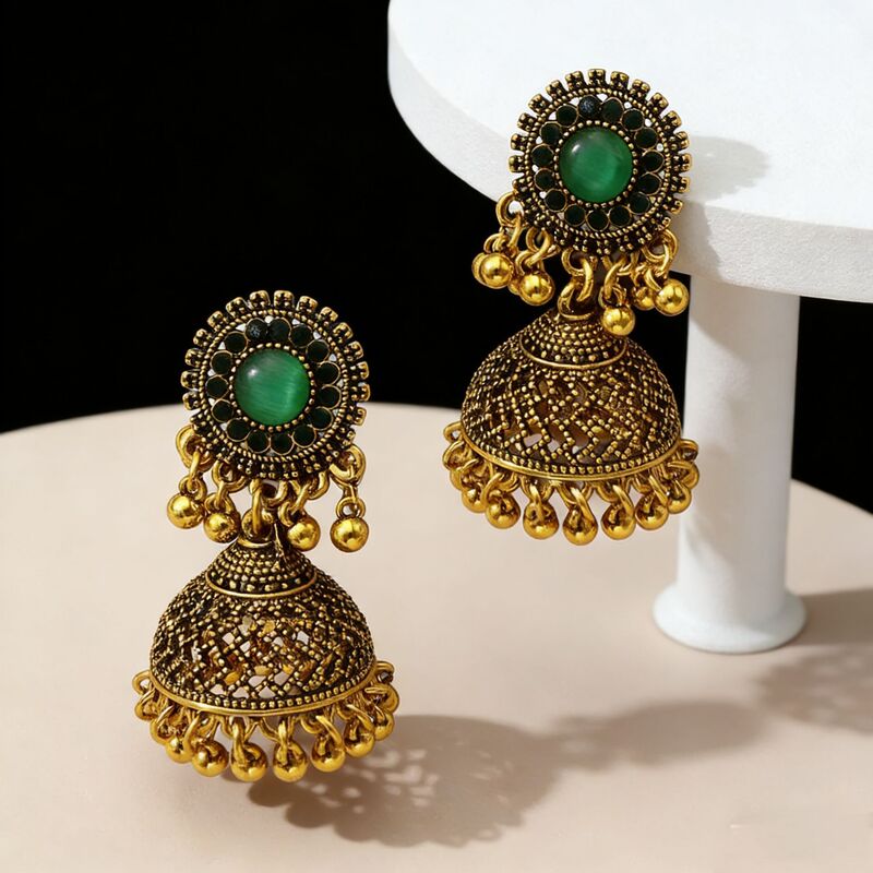 European and American Cross-Border Earrings for Women, Retro Bohemian Ethnic Style Exaggerated Pendant Earrings, Personalized Women's Earrings in Stock