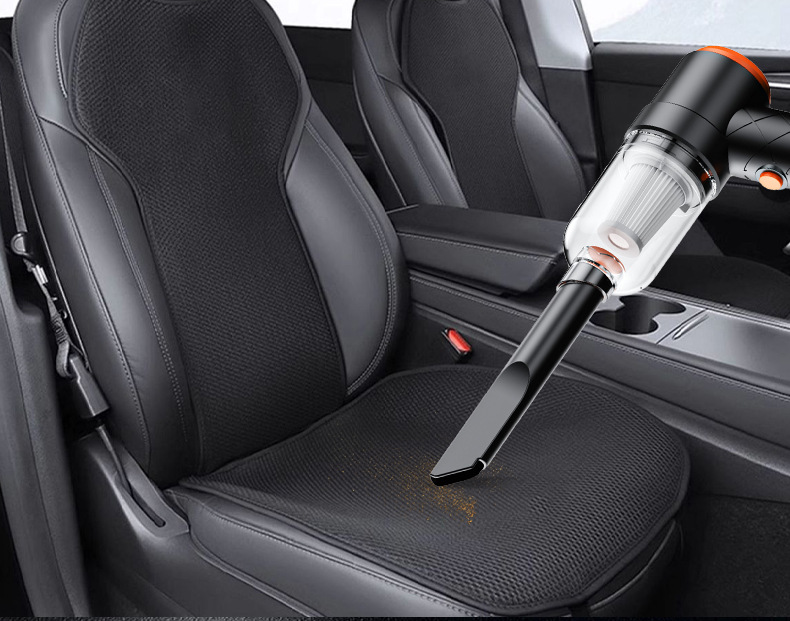 Cross-Border Car Vacuum Cleaner with Suction and Blowing Functions, Wireless, High Suction Power, Handheld, Portable, Mini, Super Strong for Car Use, Interior Dust Blowing