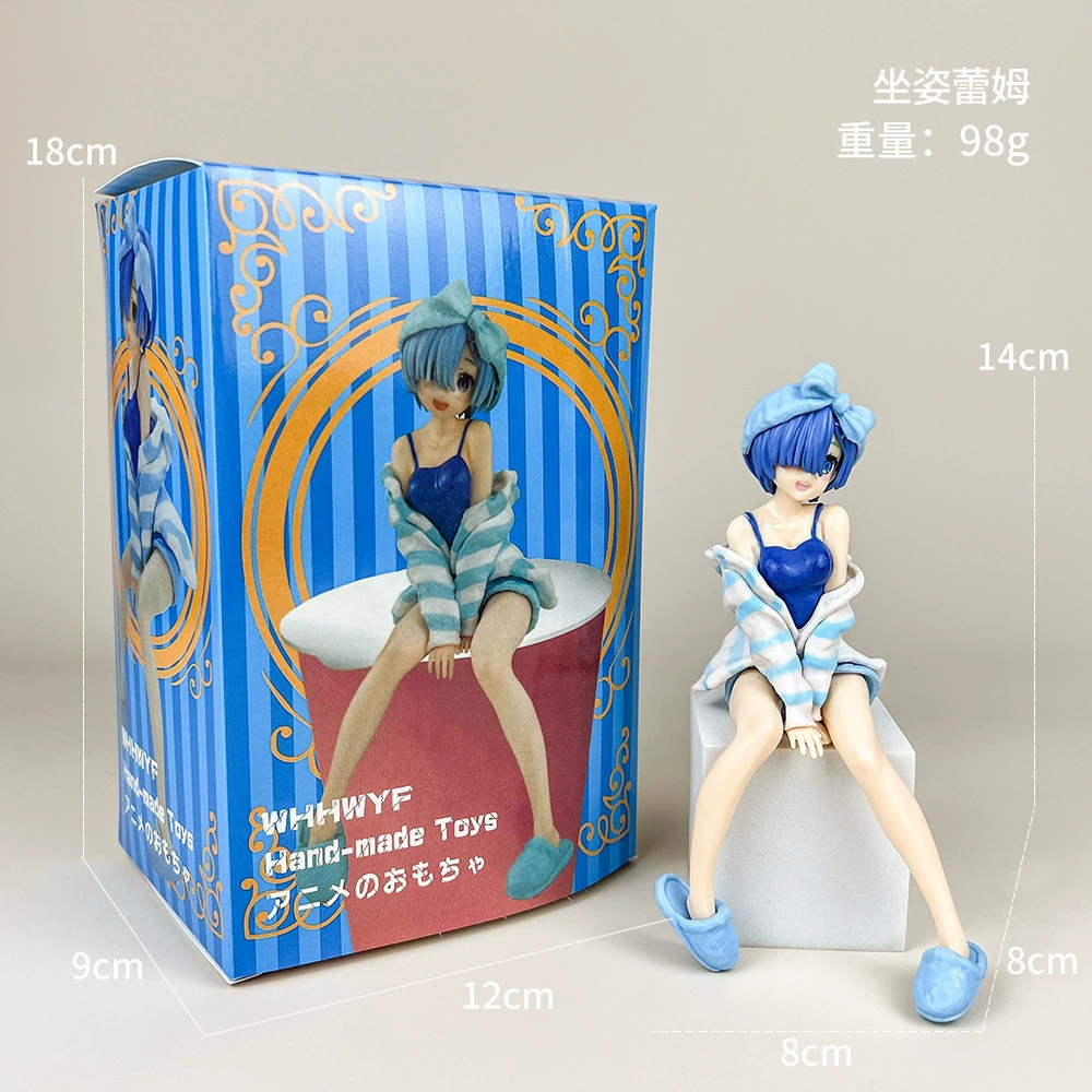 Фигурка аниме Hatsune Miku Water Ice Moon красивая девушка Rem Ram Qiongmei двухмерная фигурка-украшение