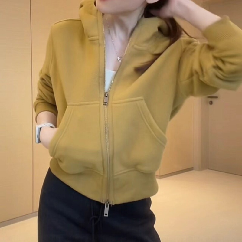 380g Original Fleece Fabric, Tmall and Douyin Quality~ Korean-Style Design, Thickened Warm Hooded Sweatshirt for Women