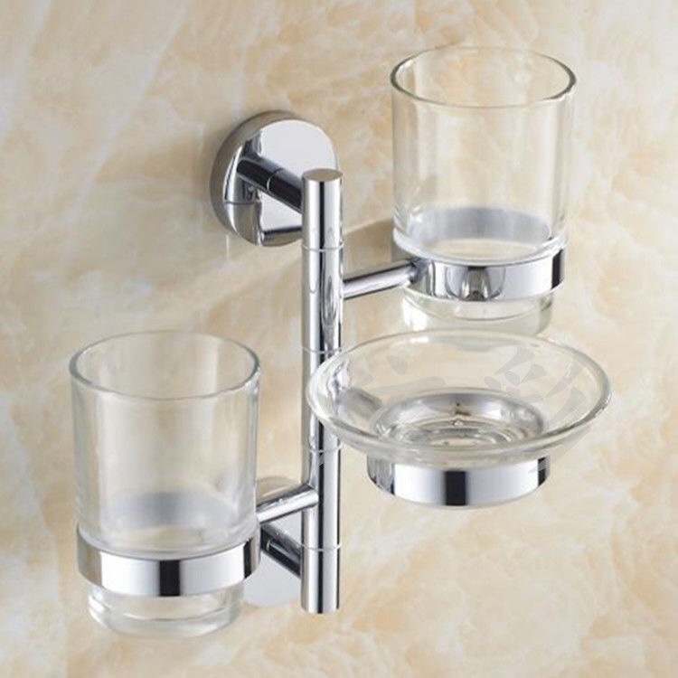 Vienna Chain Hotel Guest Room Family Transparent Round Glass Small Soap Dish Soap Dish Soap Mouthwash Cup