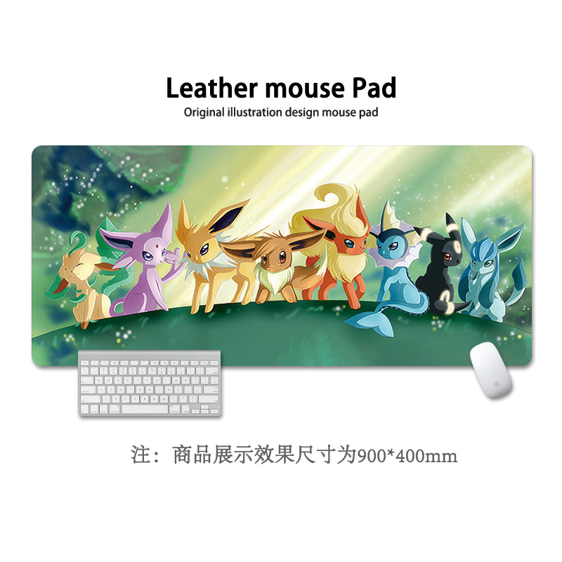 Pikachu almohadilla de ratón super grande Pokémon animación encantadora niñas y niñas animación cuadrada computadora teclado almohadilla de escritorio