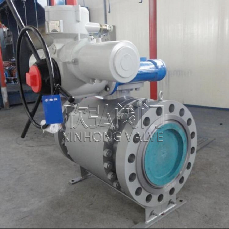 Q947F电动固定式球阀 锻造高温高压耐冲刷电动法兰式球阀