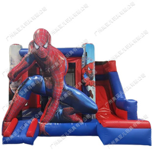 Outdoor household inflatable castle children's party bouncing bed cartoon inflatable slide combination trampoline cross-border hot sale