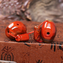 天然战国红玛瑙三通佛头佛塔 星月菩提金刚佛珠配饰 diy配件批发