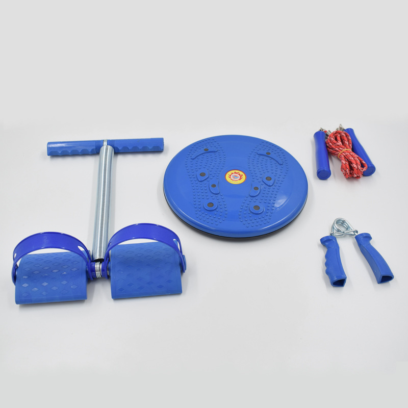 Aolei set de cuatro piezas gimnasio torsión disco de cintura pedal tensor de cuerda de salto brazo agarre de fuerza conjunto de gimnasio familiar