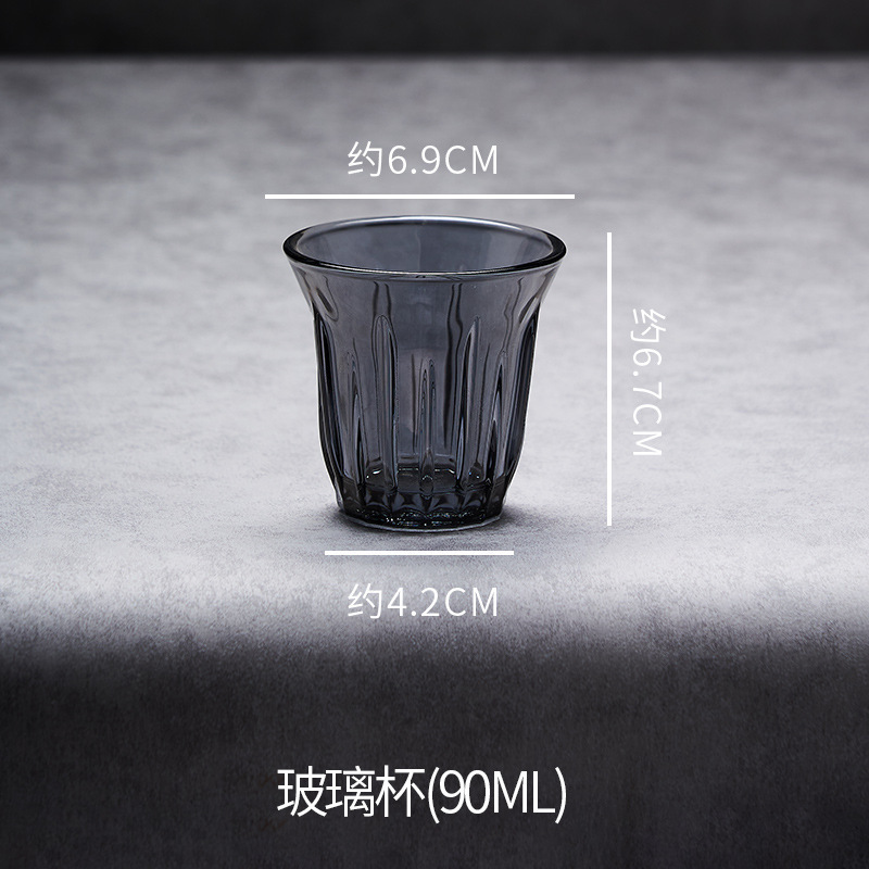 Taza de café pintada vidrio templado pintado a mano bombarderos americanos coloridos retrógrados transparentes sucios Latte Australia