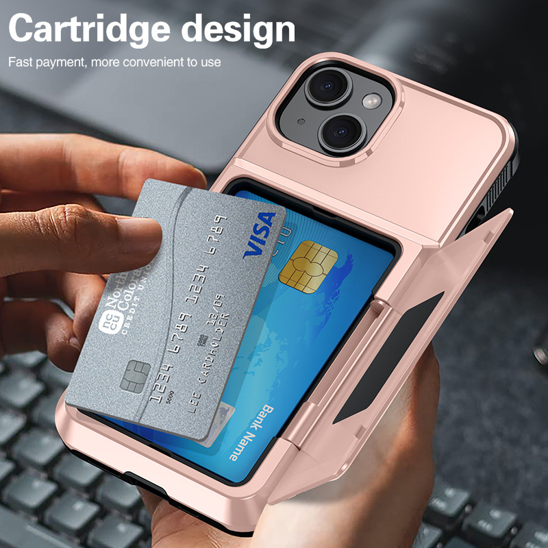 跨境适用插卡苹果14手机壳 二合一翻盖钱包iphone12/13Pro保护套 数码、电脑厂家批发实拍图