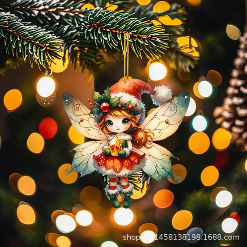 2024 New Cross-Border Christmas Tree Decoration Christmas Elf Flat…