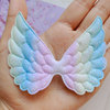 Rainbow children's hair accessory with accessories, colorful angel wings