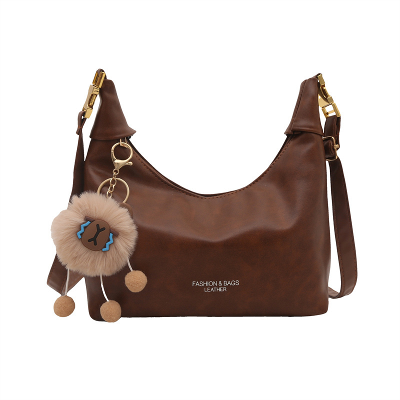 Corea del Sur INS moda moda bolso de brazalete de invierno 2024, nuevo retro simple bolso de hombro bolso de mujer