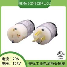 NEMA 5-20P/C���������Դ���^͸��ɫ��ʽ��푟��߽M�b�Ӿ����^