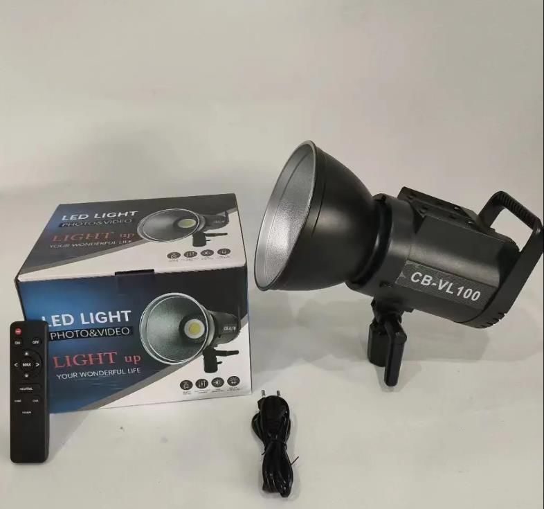 100w 사진 조명(배터리 위치 포함) + 갓