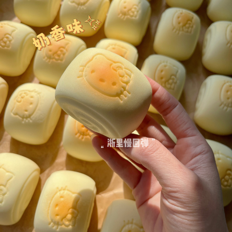 kitty方糕PU发泡慢回弹湿软玩具解压发泄面包捏捏乐公仔squishy|undefined