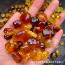 松岗蜜蜡工厂原矿琥珀蜜蜡星星 爱心 糖果雕工精美全品DIY搭配款