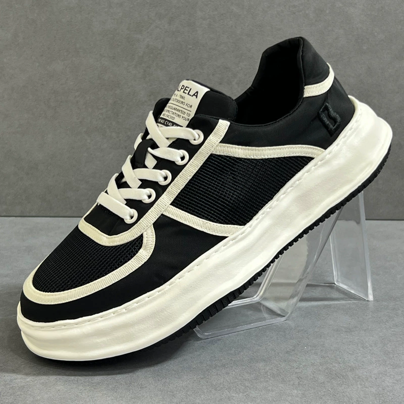 Сетчатые туфли из ткани мужские дышащие летние растворимые туфли