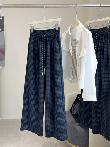 Women's Spring and Autumn New High-Waisted Slimming Loose Slouchy Tapered Straight Casual Pants