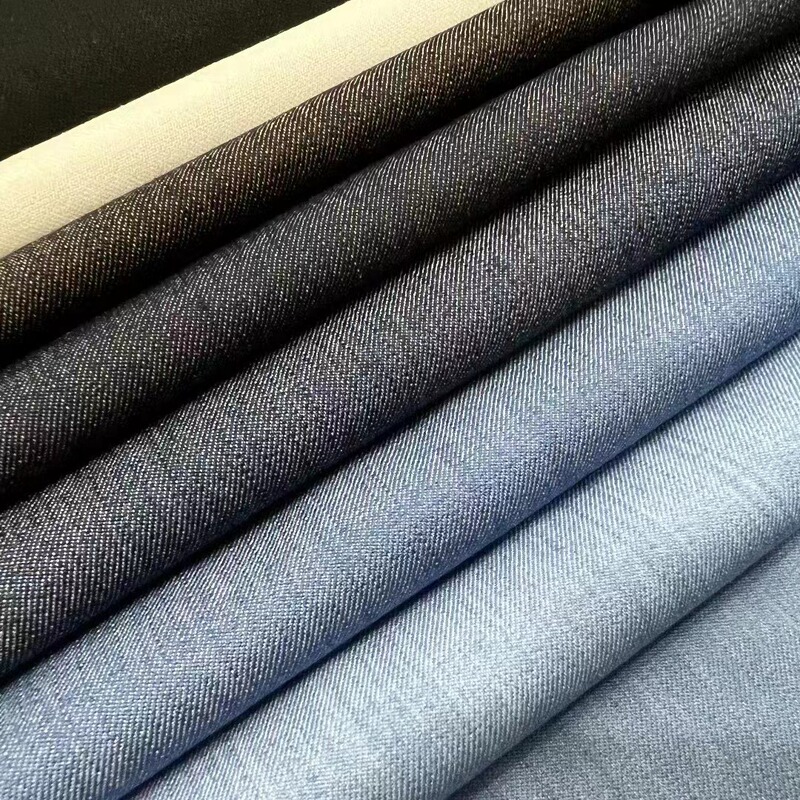 Wash-free non-fading Denim fabric 40 plain bamboo artificial denim fabric shirt skirt pants coat Wash-free non-fading Denim fabric 40 plain bamboo artificial denim fabric shirt skirt pants coat