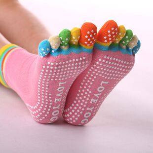 10 Pairs Free Shipping Yoga Socks Non-Slip Women's Pure Cotton Socks Five-Toe Socks Women's Five-Toe Socks Split-Toe Socks Factory Direct Sales