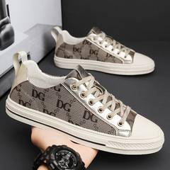 Live Stream New Autumn Men's Casual Fashion Sneakers, Versatile Trendy Personality Stylish Breathable Fabric Shoes, Thin and Breathable Shoes