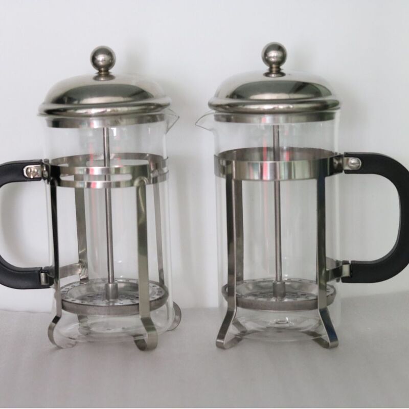 304 Mirror Light Coffee Pot Household Glass Press French Filter Pressure Heat-resistant Gao Penggui Glass Tea Maker Filter 304 Mirror Light Coffee Pot Household Glass Press French Filter Pressure Heat-resistant Gao Penggui Glass Tea Maker Filter