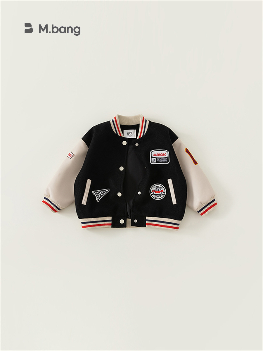 Chaqueta de béisbol Youbao para niños, chaqueta informal de primavera con letras para niñas, ropa de bebé a la moda