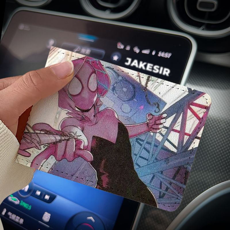 Spider-Man universo de navegación Licencia de Conducir cubierta protectora dos en uno Licencia de Conducir vehículo de motor Licencia de Conducir cubierta de cuero alta apariencia