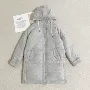 插肩袖显瘦连帽桑蚕丝羽绒服