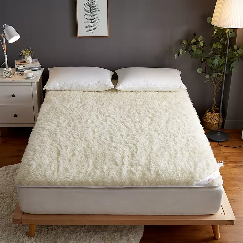 唯雅诺酒店羊毛床垫1.8m床加厚防滑柔软学生家用全棉护垫被褥子