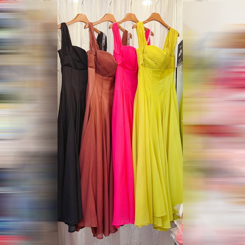 Amazon Cross-Border Vietnamese Niche Style Strapless Mesh Dress with Large Hem, Mid-Length Warm-Colored Fairy Dress Amazon Cross-Border Vietnamese Niche Style Strapless Mesh Dress with Large Hem, Mid-Length Warm-Colored Fairy Dress
