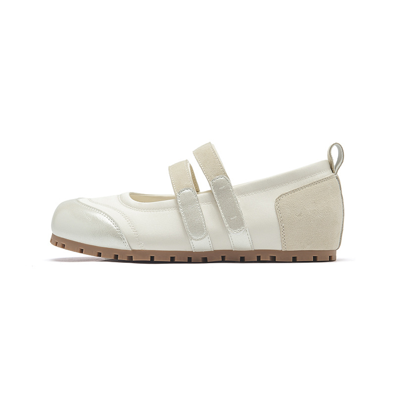 Augustion Sports Mary Jane Shoes Mujer 2025 nuevo verano de un solo pedal con falda zapatos de boca baja