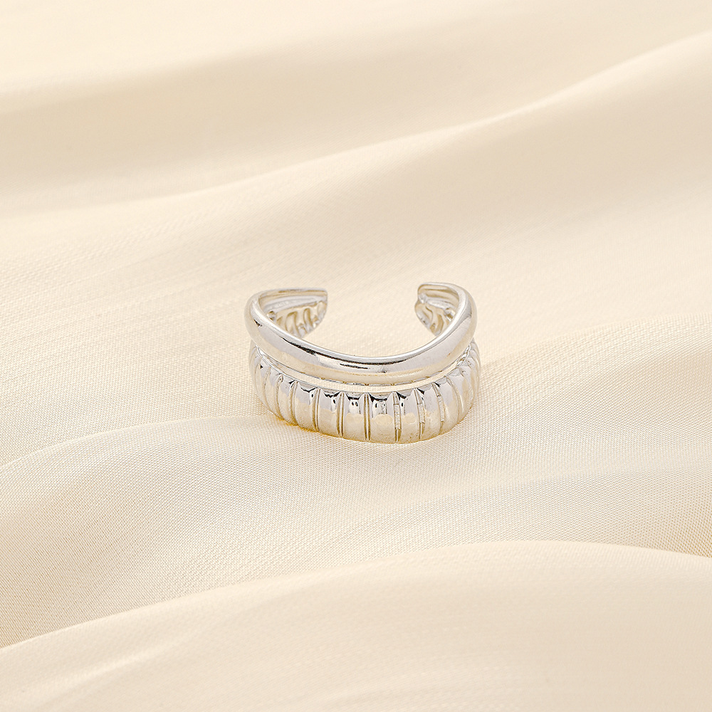6g Weight Open Ring Classification Adjustable Ring Size 1 Piece Quantity Daily Occasion Stainless Steel Material Star, Heart Shape Pattern Women'S Gender Plating Design Simple Style Style Simple Style Star Heart Shape Stainless Steel Plating Open Ring 1 Piece 80