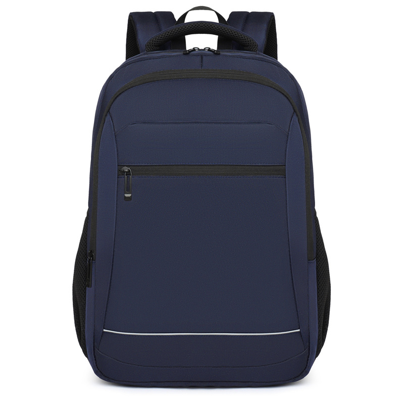 商务双肩背包电脑包休闲反光条耐磨实用通勤手提电脑大容量书包