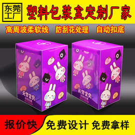 pvc包装盒PET毛绒玩具包装盒pp公仔娃娃包装盒彩盒礼品开窗盒折叠