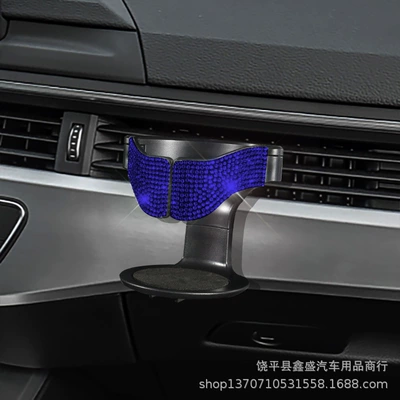 Water Cup Holder, Car Ashtray – Car cup holder/beverage holder - blue-diamond