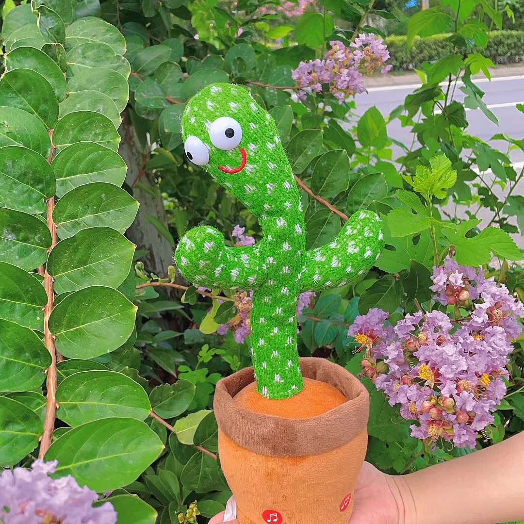 dancingcactus抖音同款仙人掌音乐发光录音的扭扭仙人掌玩具批发