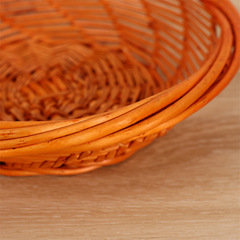 Thick mouth wok basket basket full willow woven fruit basket rough edge fruit basket willow weaving pot basket basket oversized 45