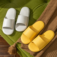 Household slippers, solid color, wear-resistant, fashionable, non-slip, couple bathroom slippers, outdoor and indoor men's and women's slippers, trendy wholesale