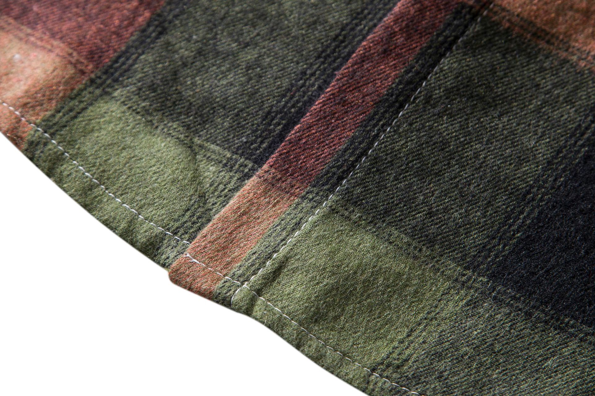 Herren Flanellhemd Mit Kapuze Kariertes Oversized Freizeithemd_voghion.com