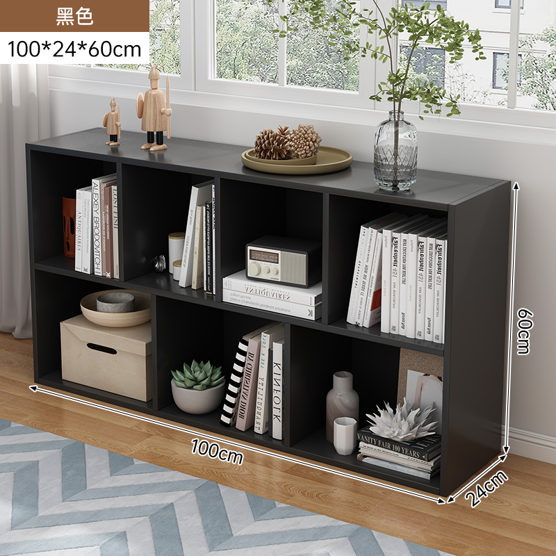 Estante de libro Estante de piso Gabinete combinado sala de estar Gabinete de almacenamiento doméstico Gabinete de almacenamiento Gabinete de exhibición de dormitorio Gabinete de libros simple