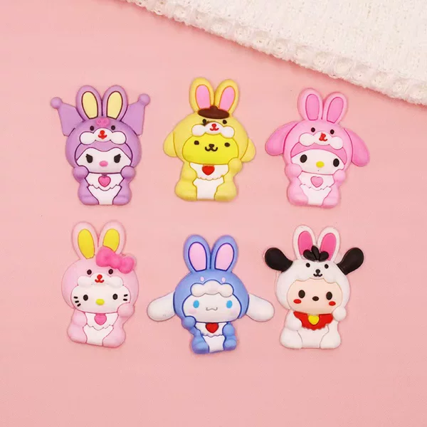 Large Cartoon Sanrio Resin Accessories DIY Accessories Gel Dropping Mobile Phone Case Water Cup Storage Box Keychain Accessories