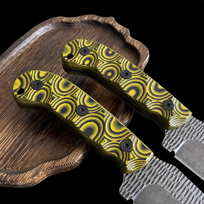 Handforged highカーボンスチールシャープknife G10素早く|undefined