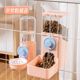 Drinking fountain + feeder [girly pink upgraded version with large capacity]