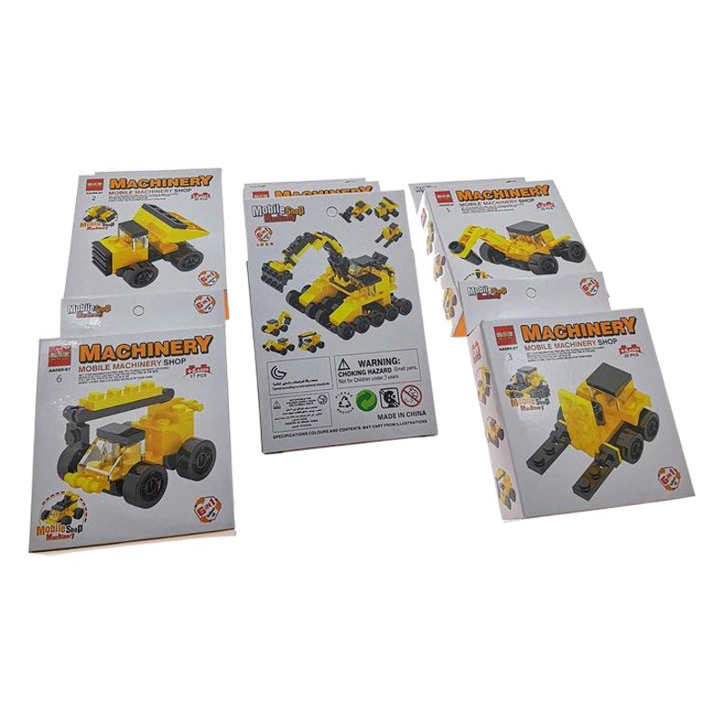 F1323 bloques de construcción de ensamblaje de vehículos de ingeniería ensamblar juguetes educativos tienda de dos yuanes distribución de puestos de suministro al por mayor