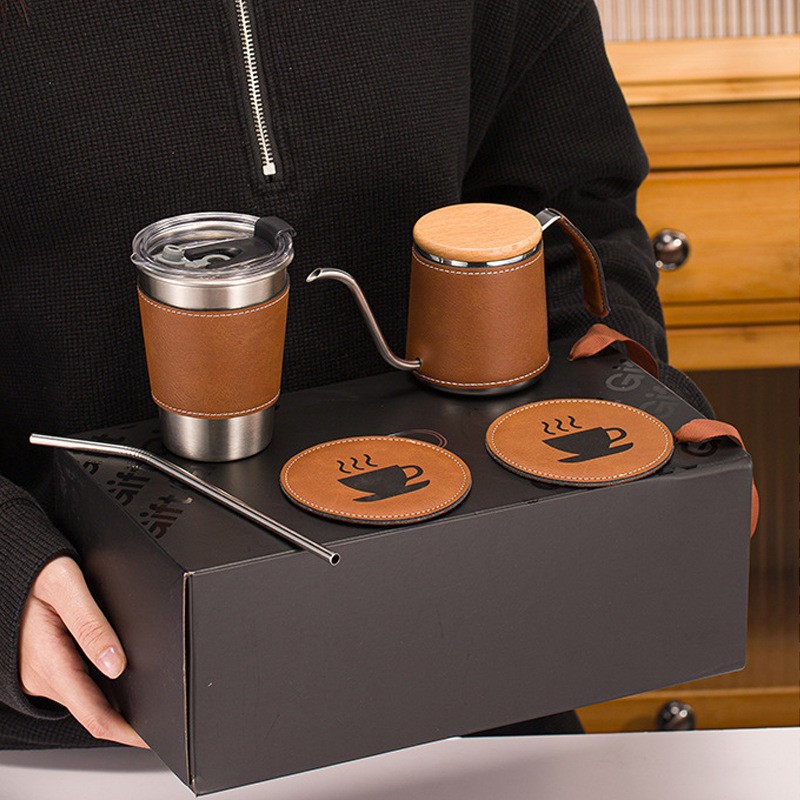 Máquina de molino de frijoles de alta calidad cajas de regalo de cafetera de café, eventos comerciales, tazas de café para clientes.