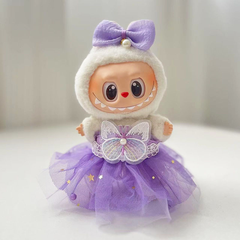 仅衣服] 一/二代La布布衣服挂件拉布布坐坐派对娃衣挂件草莓熊萌|undefined