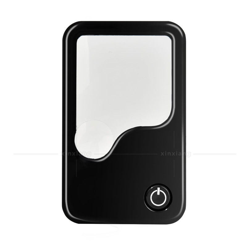 便携超薄卡片式LED灯光源放大镜5-10倍长辈看书阅读看药瓶说明书