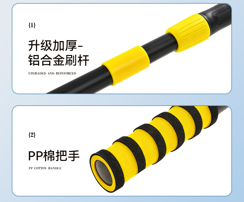 Car Wash Mop Does Not Damage Car Paint, Special Soft-Bristled Car Wash Brush, Car Retractable Car Wiping Tool, Complete Set of Tools