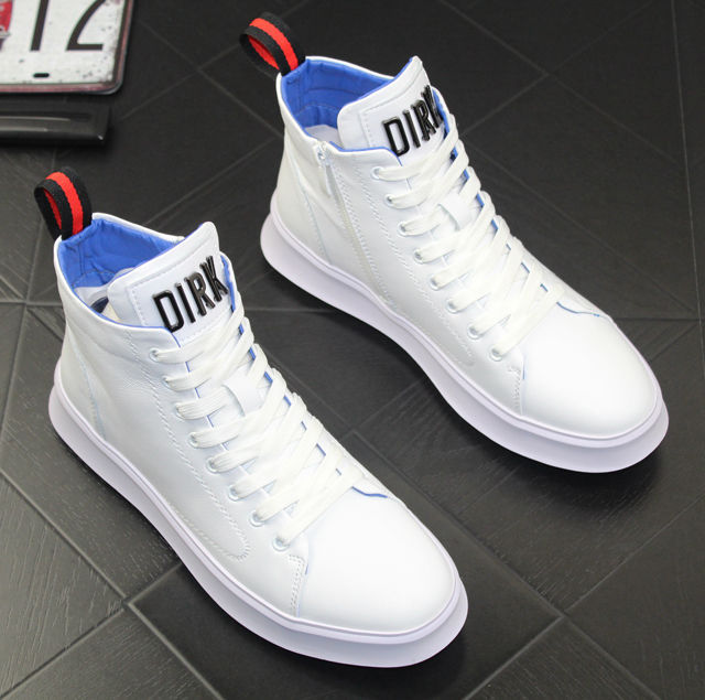 Vier Jahreszeiten Trendige Schuhe Lackleder Helle Lederschuhe Jungen High-Top-Freizeitschuhe 2023 Neu Fluoreszierendes Grün Gold und Silber Weiß_voghion.com
