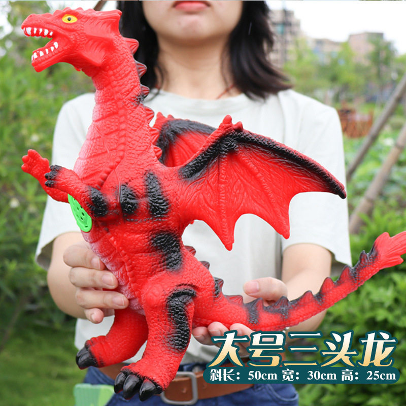 Modelo de Dinosaurio de Simulación Eléctrico de Goma Suave y Plástico Con Sonido para Niños